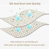 SUZEPER Corner Shower Mat, Non Slip Loofah Shower Mat with Drain,PVC Sector Loofah Bathtub Mat,Quick Dry Washable Bath Mat for Shower and Bathroom(90x90cm(35x35inch), G) view 4