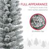 HOMCOM 5ft Artificial Pencil Christmas Tree with 263 Snow Flocked Tips, Metal Base, Realistic Xmas Tree view 4
