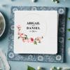 Custom Wedding Napkins, Personalized Napkin for Party, Floral Wedding Napkins, Bridal Shower Couples Engagement Party Napkin, Customized Napkins - Perfect for Weddings, Engagements and Anniversaries view 1