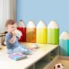 Anti-Collision Wall Padding for Kids,Thicken Pencil Shape PU Self-Adhesive Wall Stickers,Upholstered Wall Panels Headboard, Peel and Stick 3D Wall Panel,Playroom Decorative Protection Wall Sticker view 3