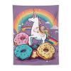 VTCTOASY Tapestry Wall Hanging for Living Room Decorates Wall Tapestries Unicorns Doughnut Rainbow Tapestries Wall Decoration for Bedroom Aesthetic Decor Wall Hanging view 1