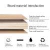 Home bar folding table wall mountWooden wall mount table fold downfoldable wall table for small spaceswall attached laundry folding tablewall mounted desk, bedroom, study, dining room(Teak,50*20cm view 3