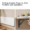 Home bar folding table wall mountWooden wall mount table fold downfoldable wall table for small spaceswall attached laundry folding tablewall mounted desk, bedroom, study, dining room(Teak,50*20cm view 4