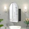 Arched Medicine Cabinet with Mirror,Recessed Medicine Cabinet for Bathroom view 1