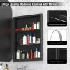 Arched Medicine Cabinet with Mirror,Recessed Medicine Cabinet for Bathroom view 2