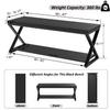 IBF Black Bench, Modern Entryway Bench for Bedroom, Wood Metal Storage Hallway Bench for Dining Living Room, Farmhouse Shoe Rack Indoor Accent Seating Bench for Foyer Entrance, Black Oak, 47 Inch Long view 2