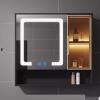 AYHARYLH Bathroom Medicine Cabinet with Lights, Wall-Mounted Wooden Medicine Cabinet with Defogger,Recessed Or Surface Mount, Vanity Mirror Cabinet with Lights & Brightness Adjustment view 1