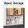 AYHARYLH Bathroom Medicine Cabinet with Lights, Wall-Mounted Wooden Medicine Cabinet with Defogger,Recessed Or Surface Mount, Vanity Mirror Cabinet with Lights & Brightness Adjustment view 4