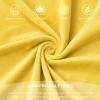 ZRCYXDW Velvet Office Chair Cover, Stretch Desk Chair Cover Soft with Zipper Rotating Chair Slipcover Removable Washable Computer Chair Cover-Yellow-Medium view 4