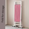 6Ft Folding Privacy Screens Medical Privacy Room Divider with Locking Wheels Easy to Clean for Bedroom, Dining Room, Office, Hospital(Marrom,150X180CM) view 4