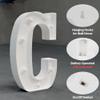 Light Up Marquee Letters, 26 Alphabet LED Lights, Night Light White Plastic Letters for Engagement Party Wedding Baby Shower Birthday, Marquee Sign (C) view 3