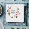 Customized Wedding Napkins, Personalized Napkins for Party, Floral Wedding Napkins, Bridal Shower Couples Engagement Party Napkin, Custom Napkins - Perfect for Weddings, Engagements and Anniversaries view 1