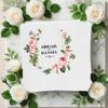 Customized Wedding Napkins, Personalized Napkins for Party, Floral Wedding Napkins, Bridal Shower Couples Engagement Party Napkin, Custom Napkins - Perfect for Weddings, Engagements and Anniversaries view 3