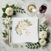Custom Wedding Napkins, Personalized Napkins for Party, Floral Wedding Napkin, Bridal Shower Couples Engagement Party Napkin, Custom Napkins - Perfect for Weddings, Engagements and Anniversaries view 4