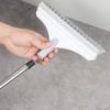 Floor Scrub Brush 2 in 1 Cleaning Brush 120 Rotary Detachable Water Scraper Scrubber Cleaning Brushes for Bathroom Toilet Kitchen, White Home Decor 44.09inch. view 2