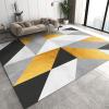 2x3 Rug Gold Gray Black Irregular Washable Rugs, Light Luxury Abstract Geometric Stripe Art Laundry Room Carpet Non Slip Throw Rugs for Bathroom Kitchen Sink Front Door Bedroom Bedside view 1