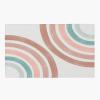 2x4 Runner Rug Nordic Abstract Rainbow Stripes Art Rugs for Entryway, Retro Medieval Bohemian Geometric Line Washable Kitchen Rugs Soft Non Slip Anti Fatigue for Sink Laundry Indoor Hallways view 3