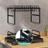 2 Tier Dish Drying Rack with Drainboard Set, Dish Strainer Shelf with Cup-HolderLarge Stainless Rustproof Strong Load Dish Drainers for Kitchen CounterIdeal for Dish/Knifes/Cup/Cutting Board view 3