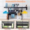 Over The Sink Dish Drying Rack, Large 2 Tier Carbon Steel Dish Drainer Rack Organizer for Kitchen Shelf, Bottom Layer Expandable Length Above Sink Dish Rack view 2