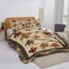 Vintage Autumn Quilt Maple Leaf Patchwork Bedding | Retro Fall Quilt Set for Twin & Queen | Lightweight Autumn Leaf Bed Decor (Autumn Quilt 7) view 4