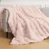 ORINOVA Pink Fluffy Blanket for Couch Living Room Faux Fur 50x60 Fuzzy Throw Blanket for Bed Soft Furry Bed Cozy Comforter Home Decor Gifts 860 GSM view 1