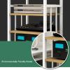 YLQFGUVWK 5-Tier Removable Media Stand Audio/Video Stand CD Player Stand Stereo Component Storage Cabinet with Height Adjustable Wooden Shelf for Home/Office/Theater(Style 2) view 3