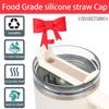 6 Pcs Bow for Stanley Straw Topper, Cute Silicone Cup Straw Toppers Covers Reusable Cap Covers Cap 0.4 In/10mm for Stanley 30&40 Oz Tumbler Accessories(Red & Green) view 2