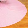 ShinyBeauty Baby Pink Tree Skirt, 48 Inch Christmas Tree Skirts, Mini Tree Cover, Santa Tree Cover, Sequin Tree Skirt for Home/Thanksgiving Decorations view 2