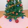 ShinyBeauty Baby Pink Tree Skirt, 48 Inch Christmas Tree Skirts, Mini Tree Cover, Santa Tree Cover, Sequin Tree Skirt for Home/Thanksgiving Decorations view 3