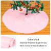 ShinyBeauty Baby Pink Tree Skirt, 48 Inch Christmas Tree Skirts, Mini Tree Cover, Santa Tree Cover, Sequin Tree Skirt for Home/Thanksgiving Decorations view 4