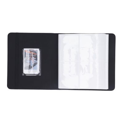 Yunseity Small Photo Album, 288 Photos PU Leather Cover Photo Album, 72 Transparent Pages, Restores True Colors, Fits for Mini 3in Instant Camera Photos with Family and Friends (Black)