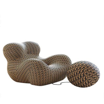 ZOLPD Leisure Sofa Chair,Minimalist Living Room Lazy Sofa Single Seat Creative Hydrangea Lounge Chair,Modern Accent Chair Lazy Couch for Living Room, Bedroom, Reading Room (D, Small)