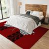 2x3 Modern Race Themed Red Geometric Washable Rug, Black White Checkered Flag Area Rug, Anti-Slip Foldable Non-Shedding Mat for Living Room Bedroom Entryway Hallway Office Gaming Room Boy Room view 3