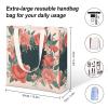 NQLYUT Tote Bag Laptop Handbag Mother's Day Bouquet Grocery Bag Canvas Shoulder Bag Crossbody Bag for Travel view 2