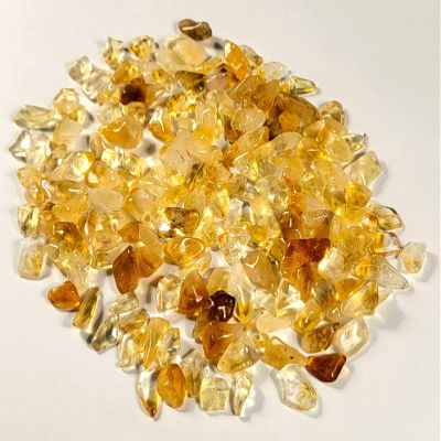 500g (1.1LBs) Golden Yellow Citrine Quartz Small Tumbled Stones Reiki Crystal Jewelry Making Home Decoration Natural Gemstone Mineral Pebble Specimens - 5 Bags
