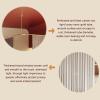 BXKCFYBSQ Privacy Partition Curtain, L-Shaped Room Divider, Metal Support Wall-Mounted Curtain, Flat Hook Medical Curtain for Fitting Room Beauty Salon Bedroom(Brown) view 3