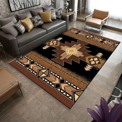 YJDRUG Traditional Southwestern Style Area Rug,3x4ft, Country Decor Area Rug, Traditional Southwestern Style Home Decor Rug, Non-Slip Washable Rug for Living Room, Bedroom, Dining Room, Office