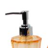 Modern Bathroom Set with Soap Pump and Toothbrush Holder, Orange view 2