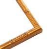 10x29 Frame Gold Bamboo Picture Frame | 0.75 Inch Moulding Width | 0.625 Inches Rabbet Depth | Solid Wood Frame Complete with UV Acrylic Plexiglass, Foam Board Backing & Hanging Hardware view 2