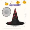 AOLXDE Red And Roses Halloween Witch Hats Unique Portable Party Headdress Festive Headwear Witch Decor view 3