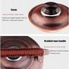 EIZIRO Copper Whistling Tea Kettle, Stovetop Tea Pot with Braided Handle, Fast Heating, Retro Handmade Design, Gas Stove Compatible(5L) view 3