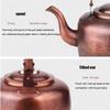 EIZIRO Copper Whistling Tea Kettle, Stovetop Tea Pot with Braided Handle, Fast Heating, Retro Handmade Design, Gas Stove Compatible(5L) view 4