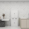 72 in. H Kitchen Storage Pantry Cabinet Closet with Doors White Wood view 1