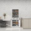 72 in. H Kitchen Storage Pantry Cabinet Closet with Doors White Wood view 2