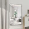60 Inches Rectangular Framed Wall Mounted Mirror with Removable Tray 60" X 36" Silver Modern Contemporary Includes Hardware view 3