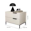 DIEYPOL Night Stand Simple Bedside Table Simple Study Living Room Storage Cabinet Bedroom Storage Bedside Table Small Cabinet Bedstand(A) view 3