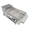 Banfluxion 110V Full Stainless Steel Linear Vibrating Screen Double-Motor Electric Vibrating Sifter Straight Vibrating Sieve Screen Shaker with Single Layer 7mm Screen 80W*2 view 1
