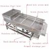 Banfluxion 110V Full Stainless Steel Linear Vibrating Screen Double-Motor Electric Vibrating Sifter Straight Vibrating Sieve Screen Shaker with Single Layer 7mm Screen 80W*2 view 3