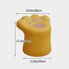 HJAGDJ Modern Cat Paw Stool Chair, Small Ottoman Foot Rest, Sofa Table Stools for Decor, Vanity Chair, Accent Chair for Living Room Bedroom Dorm(Yellow) view 2