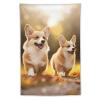 VTCTOASY Tapestry Wall Hanging for Living Room Decorates Wall Tapestries Cute Corgi Dog Tapestries Wall Decoration for Bedroom Aesthetic Decor Wall Hanging view 1
